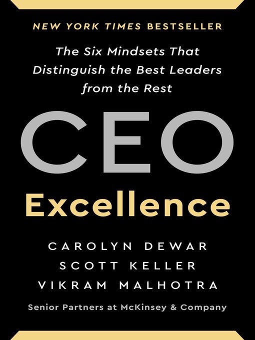 Title details for CEO Excellence by Carolyn Dewar - Available